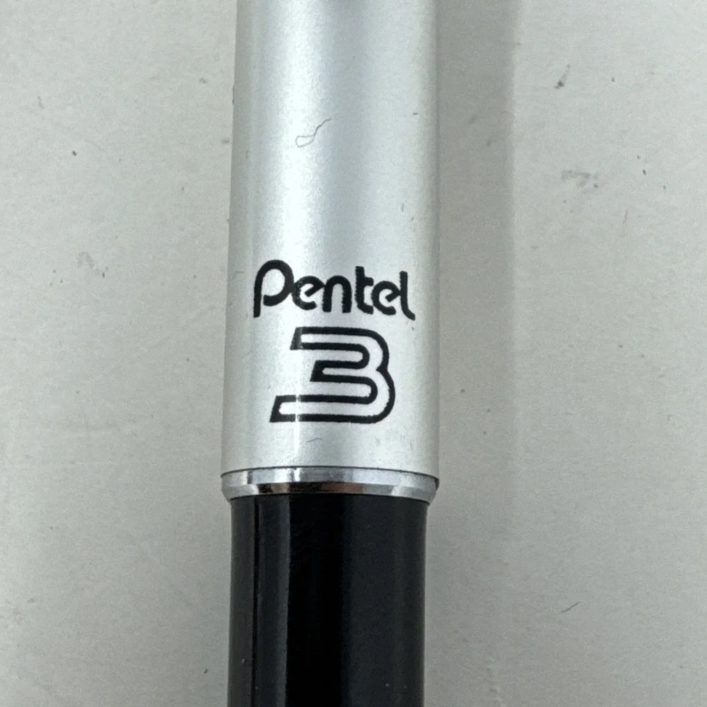 Vintage Pentel 3 Mechanical Pencil-0.3mm-Black and Silver-Made In Japan